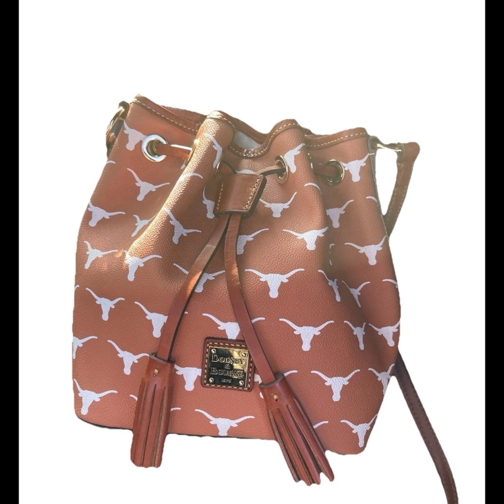 Dooney & Bourke Texas Longhorns Crossbody Bucket Bag